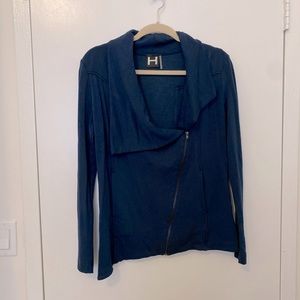 H by bordeaux Asymmetrical Blue Jacket (never worn)